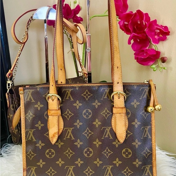 Louis Vuitton PoPincourt monogram Leather Tote Shoulder Bag - Picture 1 of 9